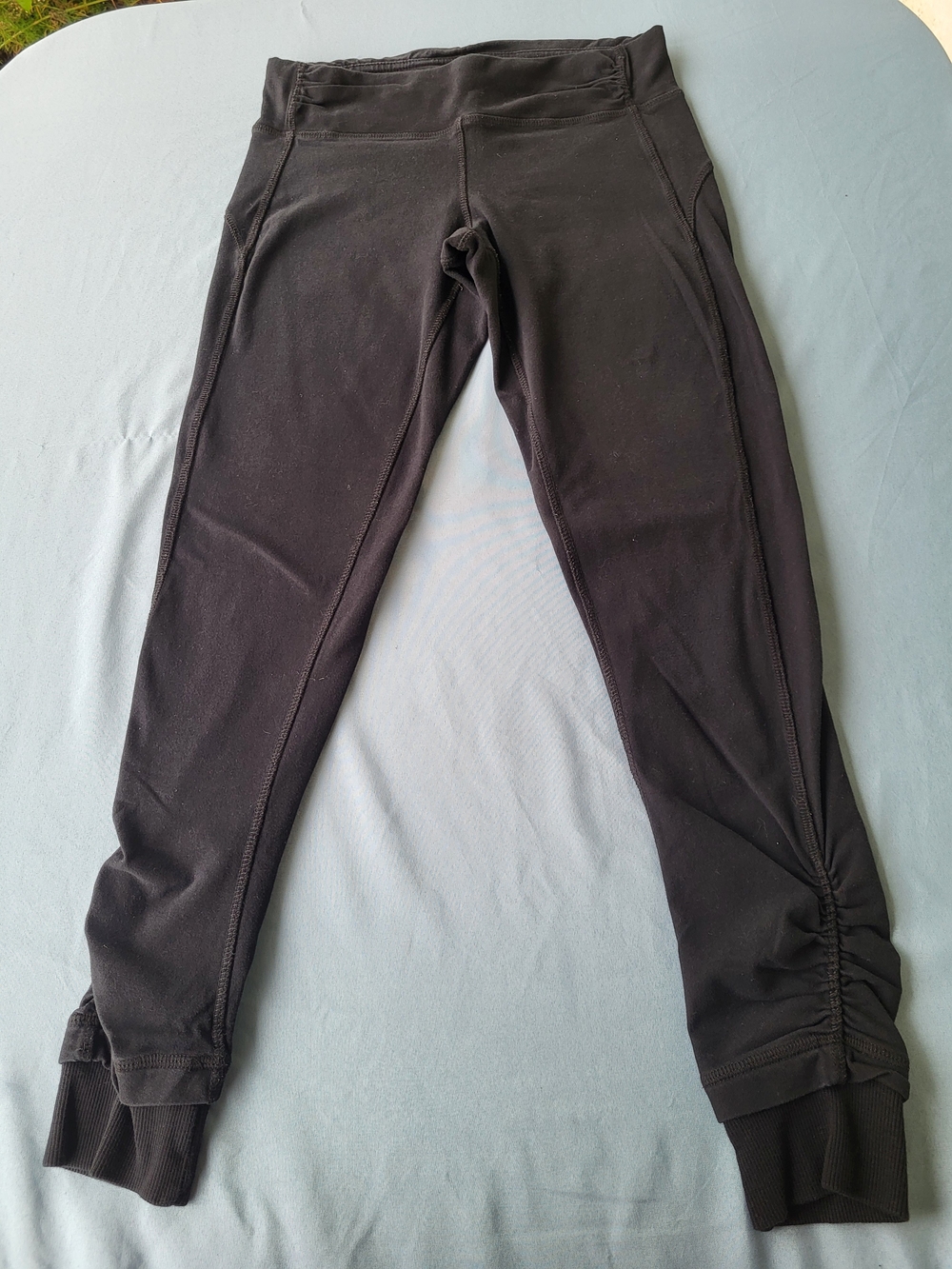 Athleta Black Ruched Shanti Tight Yoga Leggings Size S Gymcore Aesthetic